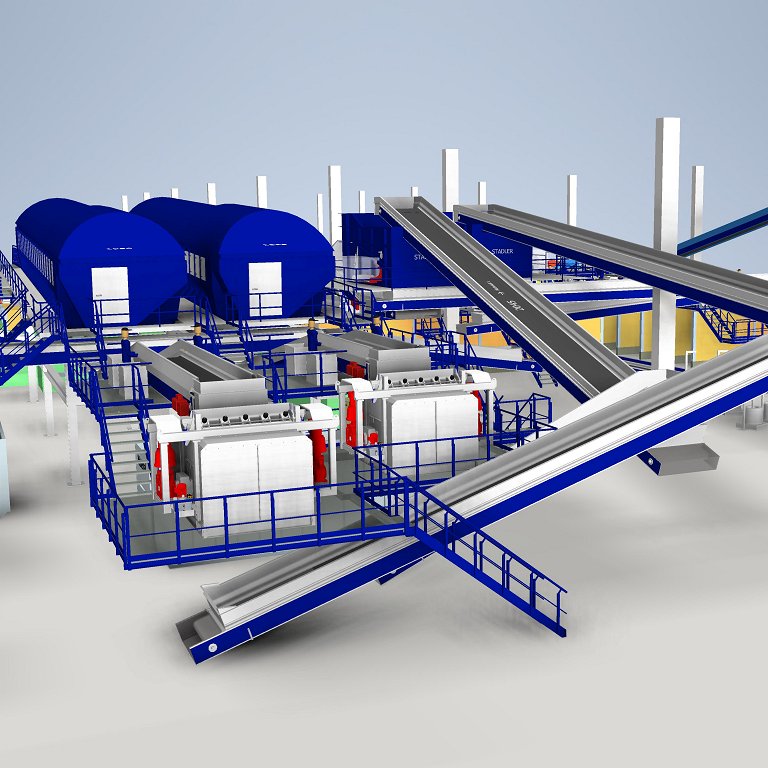 Photo 03 - 3D drawing of sorting plant