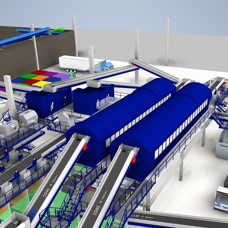 Photo 06 - 3D drawing of sorting plant