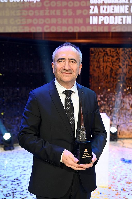 Ivan Cajzek je prejemnik nagrade GZS za izjemne gospodarske in podjetniške dosežke (Foto Sašo Radej)