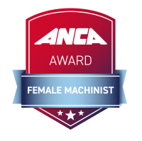 ANCA Female Machinist Logo