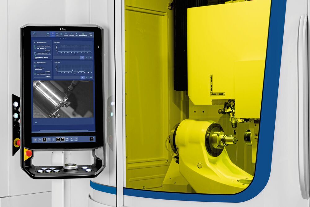 View of the software on the core panel