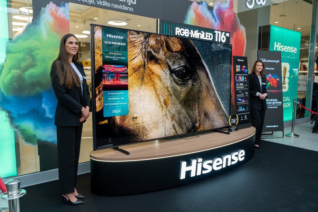 Najveći televizor u Srbiji premijerno predstavljen